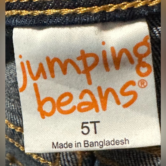 BRAND NEW WITH TAGS: Toddler Girl Jumping Bean Blue Jeans with embroidery - Picture 7 of 8